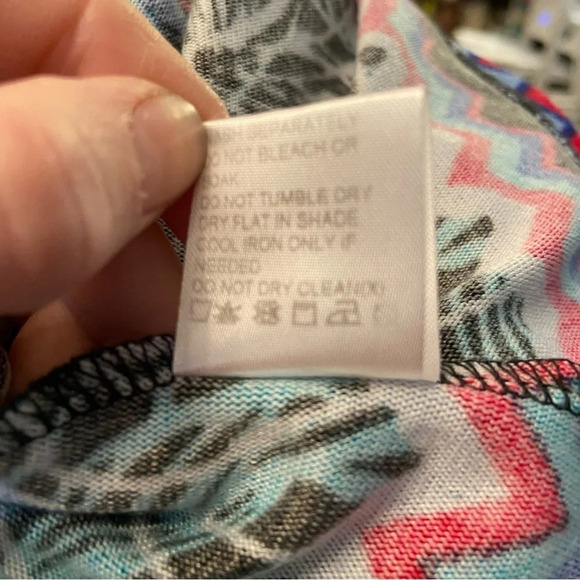 Papillon women’s abstract floral multicoloured stretch tunic dress in size small - Picture 8 of 8